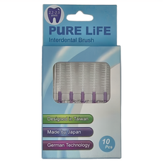 PuRE LiFE 寶淨 纖柔護齒可替換牙間刷毛 PLT-07 2.2-2.3mm 紫色, 2.3mm, 10支, 1盒