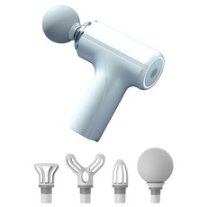 理享家 新一代手持mini震動按摩槍/筋膜槍按摩器, G5150-2, 雪峰白