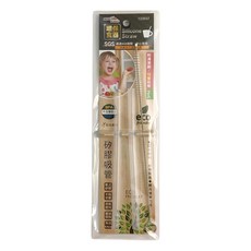 minono 米諾諾 兒童直型矽膠吸管 附刷, 2支, 1組