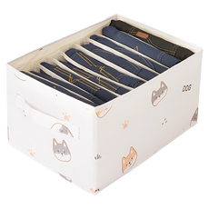 E.dot 櫥櫃分格衣物收納袋/收納盒/置物籃 9格, 可愛柴犬, 1個