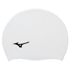 Mizuno 美津濃 矽膠泳帽 N2JWB91400, 1個, 01 白色