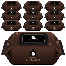 blanche Original Plus 嬰兒用濕紙巾 掀蓋式, 70張, 10包, 75g