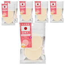 MEKO 櫻吹雪 圓形海綿 Set 2 日本100%NBR 57mm 親膚材質 耐洗, 6包, 圓形