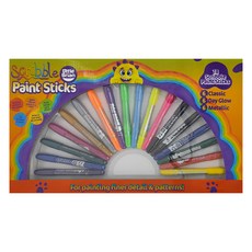 英國Little Brian 可洗式水彩棒細筆18色套裝，經典色/螢光色/金屬色，水彩顏料，塗鴉筆，兒童繪畫必備, 筆管直徑0.8cm, 1盒