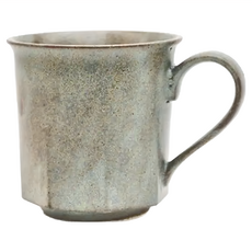 CHIPS mug. 美濃燒 Ancient Pottery 古董風 八角馬克杯 330ml, 灰色, 1個