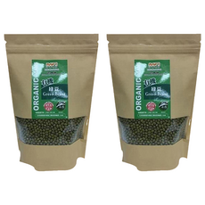 茂喜食品 有機綠豆 適合做成飲品或甜點, 400g, 2包