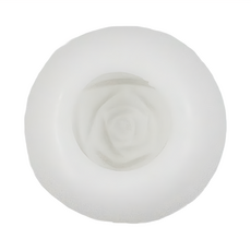 bargogo 巴果果 矽膠冰模, 玫瑰 白色, 7 x 6cm + 5.5 x 5.5 x 5.5cm, 1個