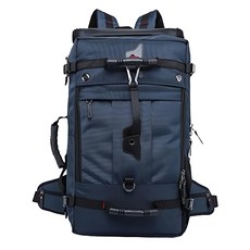 卡卡 三用登山包 加大號 50L 大容量, 藍色, 57 x 33 x 18cm