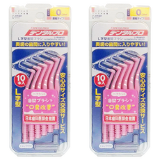 DENTALPRO 牙間刷 L型 0號 SSSS, 0.6mm, 10支, 2組