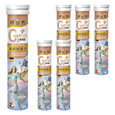 heilusan 好立善 鈣+D3發泡錠 蘋果口味, 20顆, 6條