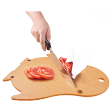 GOLD LIFE 高密度木纖維砧板 動物造型 笨企鵝 34.2 x 29.8 x 0.6cm, 1個