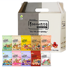 TODAY NUT 10種口味堅果禮盒組 Set 20g x 50包, 1000g, 1盒