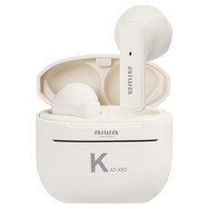aiwa 愛華 真無線藍牙耳機 AT-X80K，藍牙5.1，IPX4防水, 白色