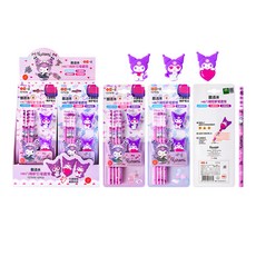 Sanrio 三麗鷗 形象HB鉛筆套裝/小學生六角桿兒童鉛筆套組/學生文具禮物 YZ7978, 1組, 卡通庫洛米