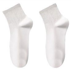 E148 壓縮免洗襪, 中筒, 白色, 10入1組, 11 x 17.5cm