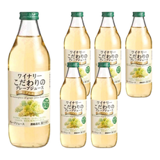 ALPS WINE 阿爾卑斯 白葡萄汁, 優質白葡萄黃金比例, 順口輕甜, 冷藏風味尤佳, 1L, 6瓶