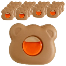 沐慕家居 小熊液體香薰 Set 咖啡色 塑膠+精油, 7.5g, 15個