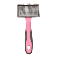 Cosy 梳芙 不鏽鋼殼除結針梳, 粉色, 1支