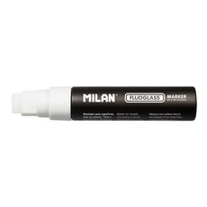 MILAN 方頭玻璃彩繪擦擦筆 粗筆桿 21.3g, 白色, 1支, 白色