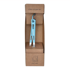 norDISK 餐具套裝 鋼製餐具 SAMSOE SMU, 刀子 + 叉子 + 湯匙, Iced Aqua, 1組