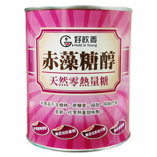 Hold in Young 好飲養 赤藻糖醇粉, 天然零熱量糖, 無糖精, 無蔗糖素, 無添加防腐劑, 美國進口, 600g, 1罐