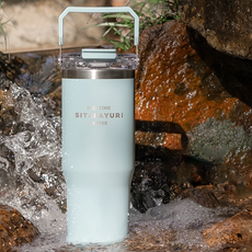 Sitarayuri 雙飲保溫杯, 海洋藍, 900ml, 1個