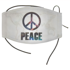 MI MI LEO 台灣製烏克蘭國旗口罩 和平LOGO款 500g 10個 1組, 20*11.5CM, 成人款