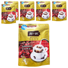 鮮一杯 瓜地馬拉濾掛咖啡 中焙 花香奶油紅茶焦糖風味, 11g, 12包, 6袋