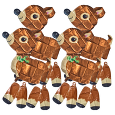 4D立體氣球 紅果小鹿 裝飾氣球, 4個