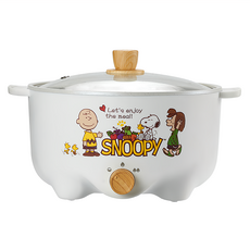 MOLIJIA 魔力家 吃貨系列 S22雙層防燙不沾電湯鍋 3L 木紋款