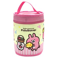 雅迪 卡娜赫拉的小動物圓筒保溫便當袋, 1個, 粉色