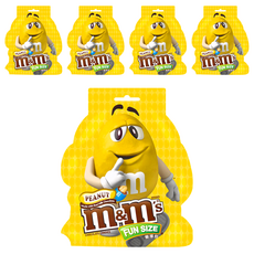 M&M's 花生巧克力 樂享包, 含美國花生, 214.8g, 5袋