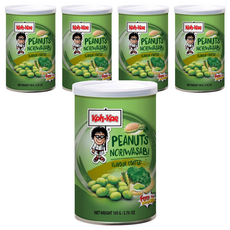 Koh-Kae 大哥 小罐 海苔山葵口味塗層花生, 105g, 5罐
