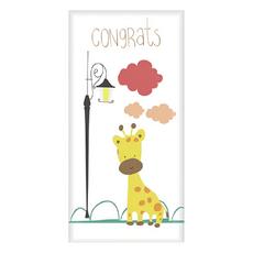 防撞壁貼 安全柔軟 防水耐磨 即撕即用, 50 x 20 x 3cm, 長頸鹿, 1個