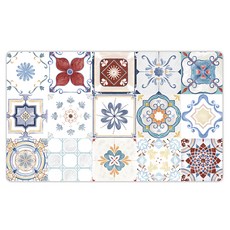 PVC防油防水皮革地墊 短款, 多色, 1個