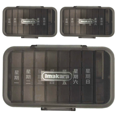 Imakara 雙層 每週藥物整理盒, 3個