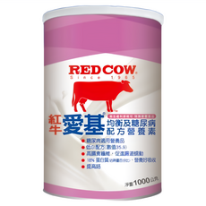 RED COW 紅牛 愛基 糖尿病均衡營養素, 1kg, 1罐