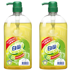 白蘭 動力配方洗碗精 檸檬, 1kg, 2瓶