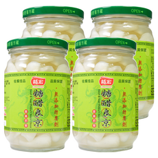 龍宏 糖醋良京, 台灣產蕎頭，無添加防腐劑, 380g, 4罐