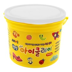 Amos 兒童用 Q彈魔術黏土, 900g, 1罐, 白色