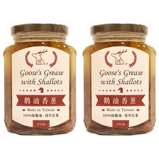 悅生活 極鮮 黃金3A頂級香蔥款鵝油 350g 台灣製造, 2罐