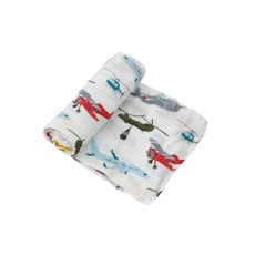 little unicorn 竹纖維紗布巾單入組, 120 x 120cm, 飛機總動員