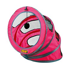 寵物夢工廠 螺旋式貓窩 聚酯纖維鐵絲材質, 1個, 桃紅色