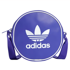 adidas 愛迪達 AC ROUND BAG 斜背包, 藍色 + 白色