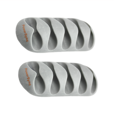 PowerSync 群加 黏貼式桌面固線器 五孔 BBA-801 灰色, 2個