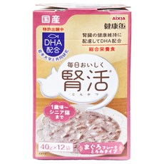 AiXiA 腎活主食餐包 3號 12包, 鮪泥片狀, 480g, 1盒