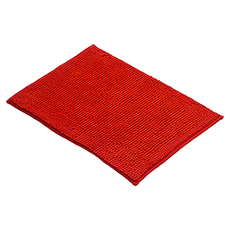麗雅 雪尼爾踏墊 紅色 100%聚酯纖維, 60 x 40cm