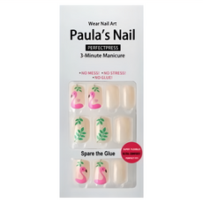 Paula's Nail 寶拉美甲 PNW26-0004 30片, 火鶴鳥, 1組