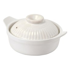 珍珠金屬 陶瓷鍋 L-7503 19cm, 白色, 1個