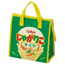 Skater 不織布保溫便當袋, Calbee薯條杯 綠色, 1個